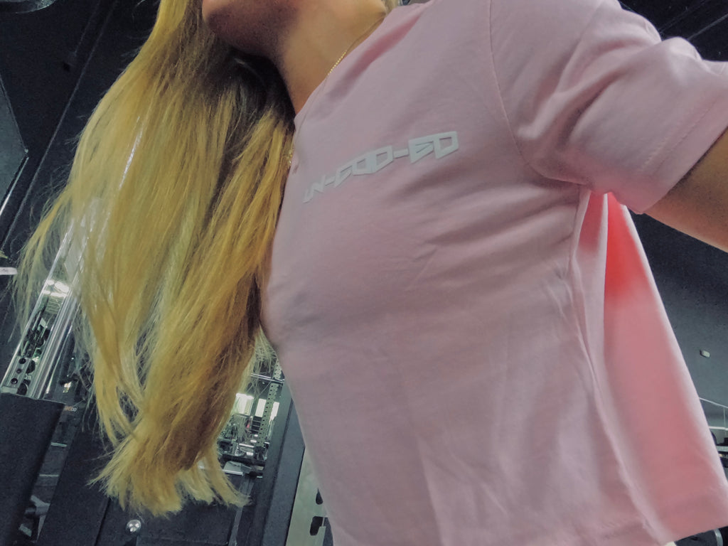 Pink Cropped Tee