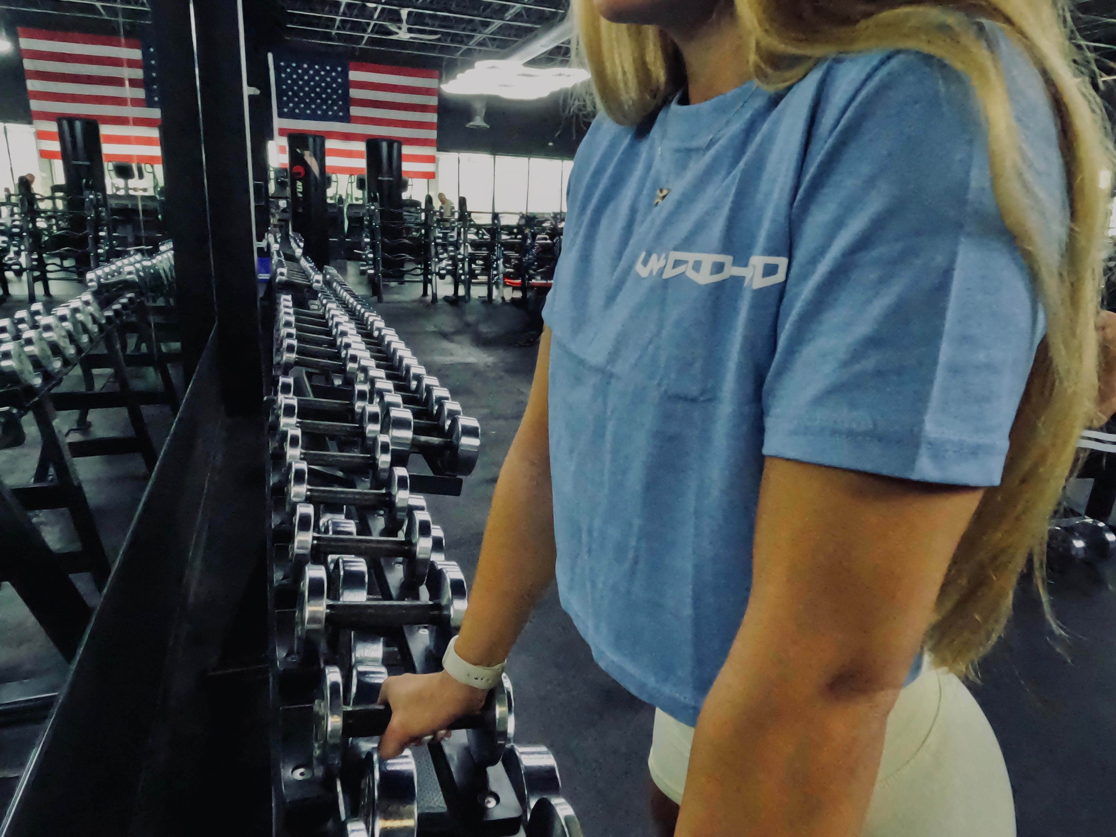 Blue Cropped T