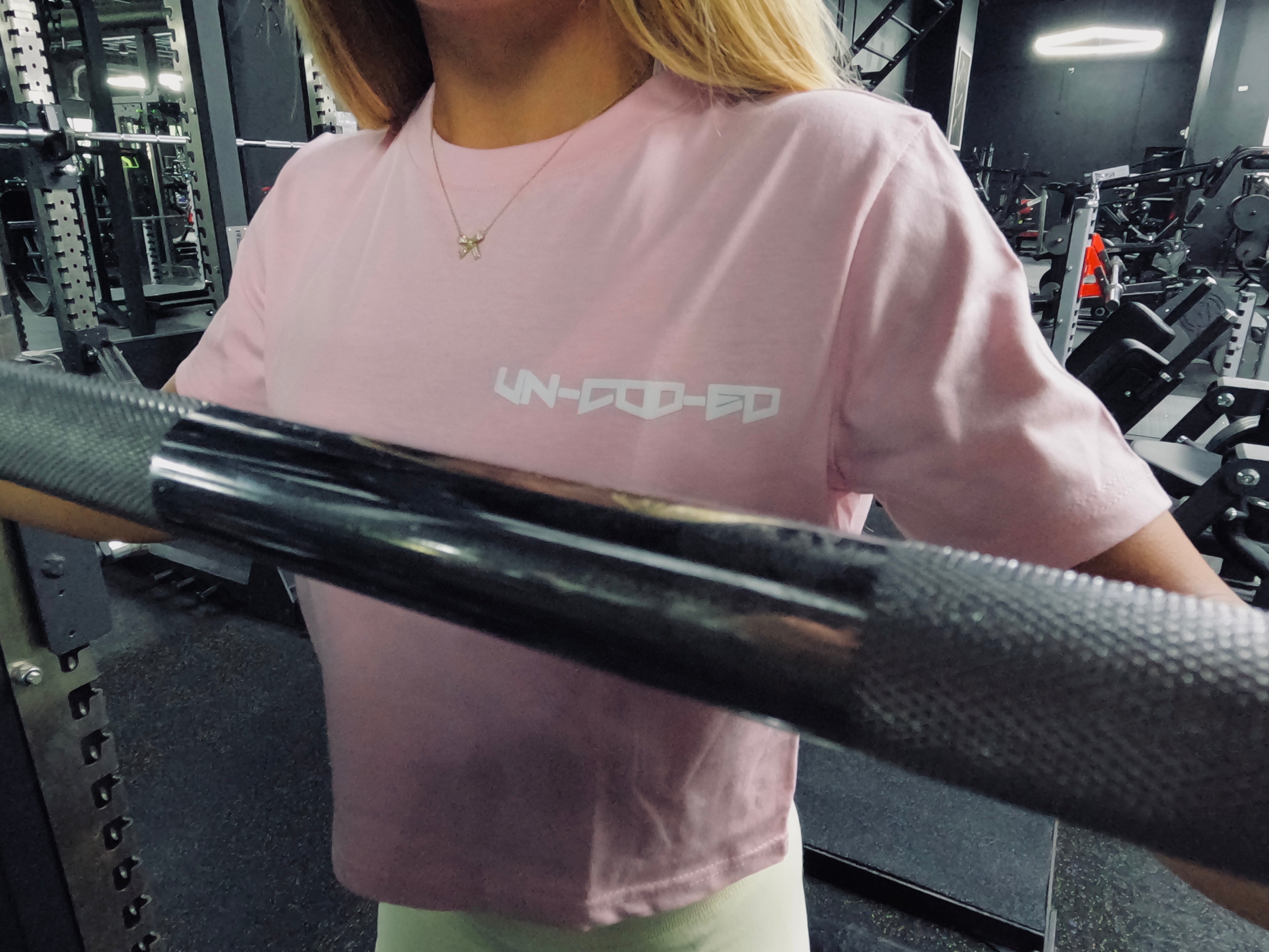 Pink Cropped Tee