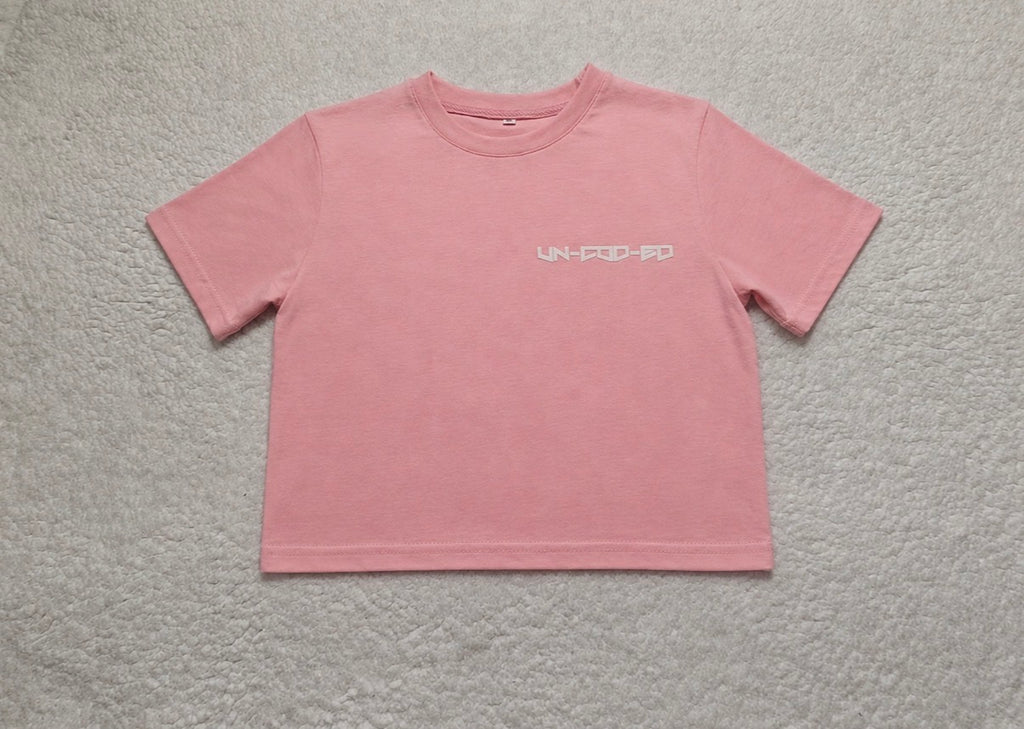 Pink Cropped Tee